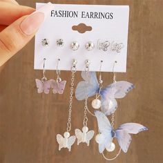 Gender: Women Material: Metal Metals Type: Zinc Alloy Dangling Butterfly Earrings Hollow Earrings, Geometric Hoop Earrings, Earring Trends, Jewelry Appraisal, Bridal Earrings Pearl, Hoop Earring Sets, Long Dangle Earrings, Colorful Earrings, Big Earrings