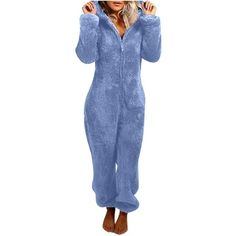 Welcome to our Store  Super soft flannel fabric, warm, comfortable, breathable loungewear  Novelty jumpsuit sleepwear: microfiber plush, hooded, zipper front, long sleeve, pockets, footless, lightweight, easy on/off, roomy but not giant, fun love heart pattern, one piece bodysuit, woman matching pajamas (sister, friend)  Cozy onesie pajama- like being wrapped up in a super soft fleece blanket sweatshirt, you can wear it in spring/ fall/ winter; Good for reading, playing, camping, barbeque, sleepover, travel; Indoor or outdoor occasion: in the car, sit outside, bon-fires, football games, college, dorm, lounging around the house, sitting on the couch, on bed, etc.  Great valentine, christmas,halloween, thanksgving, birthday gift idea for women, teen girls, daughter, wife, friends. Perfect fo Womens Onesie, Club Outfits For Women, Onesie Pajamas, Pant Length, Long Sleeve Jumpsuit, Overalls Women, Club Outfits, Pajamas Women, Nightwear