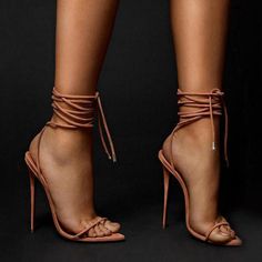 Cute Shoes Heels, Womens Stilettos, Suede Sandals, High Heels Stilettos, Strappy Sandals, Strap Heels, Dream Shoes, Cute Shoes, Stiletto Heels