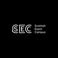 the scottish event campus logo on a black background