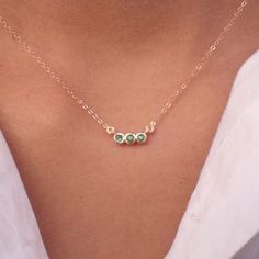 Three Stone Gold Necklace As Gift, Gold Three Stone Necklace As Gift, Gold Three Stone Necklace For Gift, Gold Three Stone Necklace Gift, Bezel Set Necklace, Garden Grove, Sapphire Rings, Necklace Stone, May Birthstone