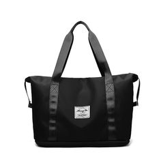 Item Description:- --Sitravel Bag Women's -- Dry Separation Sports Shoulder Bag Tote Bag --Lightweight Storage Bag -- Gym Bag --Waterproof Duffel Bag --Size:42cmx22cmx(30cm-43cm) 0.56kg --With Zipper On The Bottom -- It Conveniently Convert The Length And Capacity Of The Bag Black Gym Bag Large Capacity For Weekend Trips, Black Bags With Adjustable Strap For Weekend Trips, Casual Black Shoulder Bag For Weekend Trips, Portable Black Travel Bag, Black Casual Luggage For Daily Use, Casual Large Capacity Black Luggage, Casual Black Luggage With Adjustable Strap, Casual Black Luggage For Daily Use, Black Rectangular Bags For Weekend Trips