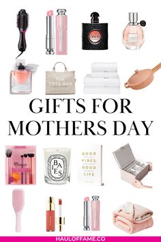 gifts for mother's day with the title overlay