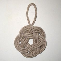 Nautical Knot Sailor Knot Christmas Ornament Custom in 17 colors handmade at Mystic Knotwork Monkey Knot, Seaside Christmas, Sailor Knot Bracelet, Sailor Bracelet, Sailor Knot, Mystic Ct, Chunky Knit Throw Blanket, Nautical Knots, Decorative Knots