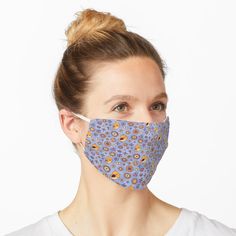 "cartoon pattern,Seamless pattern with birds" Mask by N-adia | Redbubble Blue Mask, Floral Prints Pattern, Monstera Deliciosa, Ethnic Patterns, Teal And Gold, Damask Pattern, Mask Design