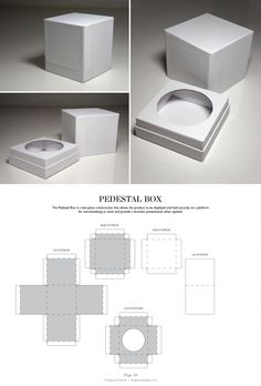 an open box is shown with instructions to make it in the shape of a square