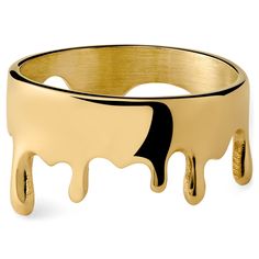 Caution: HOT This surgical-grade stainless steel ring mixes PVD coated gold-tone industrial-strength metal with an organic aesthetic, creating a scratch- and tarnish-resistant men’s ring that’s dripping style. Designed In Denmark. Ships in a signature box. Melting Gold, Organic Aesthetic, S Ring, Stainless Steel Ring, Steel Design, Men's Rings, Stainless Steel Rings, Steel Ring, Denmark