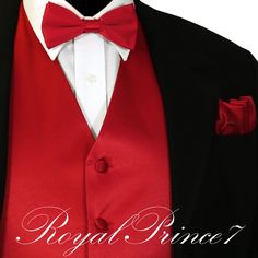 Fire Red Tuxedo Suit Vest Waistcoat And Straight Cut Bow Tie Hanky Set Wedding Red Tuxedo, Vest Waistcoat, Tuxedo Suit, Vest Outfits, Suit Vest, Red Fire, Straight Cut, Cut And Style, Jacket Outfits