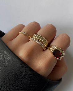 Ring Stacks, Half Eternity Ring Diamond, Jewelry Aesthetic, Jewelry Lookbook, Pretty Jewellery