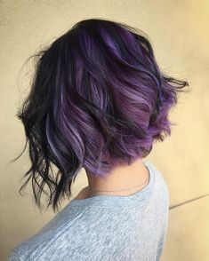 Short Purple Hair, Haircuts Layered, Short Layered Bob, Layers Long, Short Layered Bob Haircuts, Layered Bob Haircuts, Mixed Hair, Short Layered, Hair Color Purple