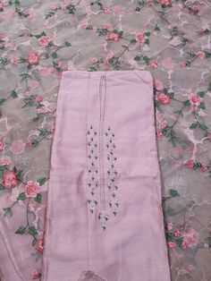 Item Overview ATHARVA HandEmbroidered Salwar Kameez w/Embroidered Sequence in Pink w/Heavy Embroidered Dupatta/Bridal Trousseau/ Custom Stitching/CH1234 Fabric: * Shirt Chanderi Silk Pink 2.5 Mts, * Dupatta: Organza 2.5 Mts - Beautiful Embroidered Jaal * Bottom Santoon 2.5 Mts. Excusive Hand Embroidered Party Wear Punjabi Suit. Customization: * Fabrics: Designs Can be made in different Fabrics. * Stitching Available Care: Dry Clean/ Avoid direct Ironing on Embroidery Part. Reference pictures. Ca Spring Sharara With Dori Work In Chanderi, Spring Chanderi Sharara With Dori Work, Traditional Spring Sharara With Dori Work, Spring Pink Sharara With Zari Work, Spring Unstitched Sets With Dori Work, Spring Semi-stitched Anarkali Set With Dori Work, Purple Floral Embroidered Sharara For Eid, Semi-stitched Spring Anarkali Set With Dori Work, Dori Work Salwar Kameez For Spring