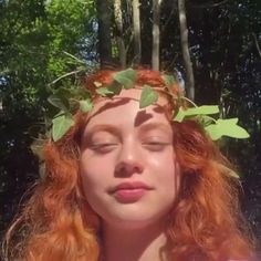 Green Lips, Girl With Green Eyes, Hippie Aesthetic, Disney Princess Modern, Ginger Girls, Modern Disney, Sansa Stark, Orange Hair, Brown Aesthetic