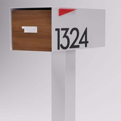 a mailbox with the number 1234 on it