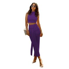 Material: Polyester Fiber (polyester) Style: Casual Fabric: Polyester Pattern: Solid Element: Tie Sleeve Length: Sleeveless Main Composition: Polyester Material Composition: 91%-99% Pattern Type: Solid color Dresses Xxl, Blue Khakis, Casual Vest, Tie Sleeve, Purple Grey, Global Fashion, Red Purple, Xl Dress, Long Skirt