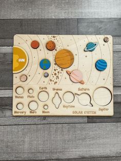 детские развивающие игрушки Space Puzzle, Mom Dr, Planetary System, Wooden Educational Toys, Montessori Educational Toys, Personalized Puzzles, Toys For Kids