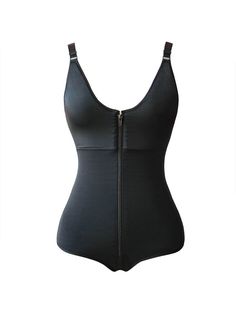 This postpartum recovery body shaper adopts high elastic breathable fabric, fits your body perfectly and greatly improves your body shaping experience, Our waist corset for women will transform muffin tops into smooth curves that will help you achieve an attractive hourglass figure and stand out from the crowd.            Composition: 90% Ployester and 10% Spandex Shoulder strap: Adjustable Application: Suitable for casual in any occasion Convenience: Front Zipper Closure, oversized bodysuit ... Fitted Shapewear With Built-in Cups, Stretch Full Coverage Shapewear Corset, Full Coverage Shapewear Corset With Medium Bust Support, Full Coverage Corset With Medium Bust Support, Fitted Shapewear With Medium Bust Support, Plus Size Bodysuit, Muffin Tops, Waist Corset, Body Shapewear