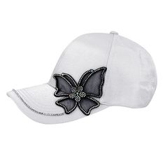 PRICES MAY VARY. MATERIAL : Made of high quality cotton polyester + silk satin material, with silk luster, lightweight and breathable. UNIQUE PATTERN : Decorated with shiny rhinestones, making up the shape of butterfly, eye-catching with its unique style. The hat brim is also decorated with a ring of rhinestones. FEATURES : Fine workmanship, comfortable and durable. Classic 6-panel, better fit your head. Pre-curved short brim, protect your eyes from hot sunlight. Sweat absorption band inside, ke Bling Denim, Hats Fashion, Hip Hop Hat, Womens Baseball Cap, Rhinestone Studs, Satin Material, Butterfly Pattern, Baseball Caps, Beautiful Butterflies