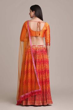 color-orange, fabric-silk-blend, work-zari woven, brand-name-krupali-savani,occasion-festivewear, occasion-wedding-guest, womenswear,ideal-for-women, lehengas, Product Features: Color: Orange Lehenga Fabric: Silk Blend Choli Fabric: Jacquard Work: Zari Woven Sleeves: 3/4 Sleeves Neck Type: Boat Neck Wash Care: Dry Clean Occasion: Festivewear, Wedding Guest Product Type: Lehenga Choli with Dupatta Disclaimer: There will be slight difference in digital to actual image Orange Lehenga, Lehenga Fabric, Orange Fabric, Fabric Silk, Lehenga Choli, Boat Neck, Color Orange, Lehenga, Wedding Guest