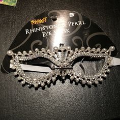 Rhinestone & Pearl Eye Mask Nwts. Missing A Couple Of Pearls Which Are Hard To Notice. Measurements Approximate 8" Across 3" Top To Bottom. Bundling Available. Offers Accepted Army Girl Halloween, Army Girl Halloween Costume, Donut Costume, Deer Antlers Headband, Spirit Halloween Costumes, Halloween Tights, Ringmaster Costume, Black Leg Warmers, Rhinestone Halloween