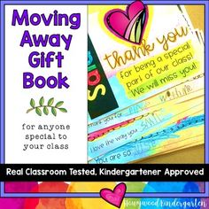 Looking for something special, yet simple for your class to make & give to a student or special helper who’s moving away? This book will become a going away gift your friends will TREASURE. It will be a resource you’ll feel good about pulling out for years to come so you’re prepared to send moving students off with lots of LOVE from you & all their buddies. Perfect for students, teachers, staff, retirement, or anytime someone you care about has to leave your classroom community. Student Crafts, Spring Centers, Kindergarten Art Projects, Classroom Culture, Sentence Starters, Yearbook Photos, Kindergarten Lessons, Teaching Inspiration, Diy Teacher Gifts