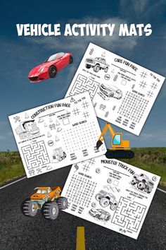 the vehicle activity mats are great for kids to practice their driving skills