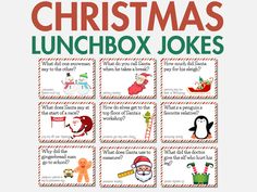 christmas lunchbox jokes for kids to help them learn how to make their own names