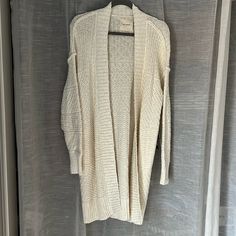 Beautiful Boho Lucky Brand Sweater Size Xs Color Cream/ Off White Textured Detail, With Pockets Runs Large Never Worn Brand New With Tags Smoke Free Home *Please Message Me With Any Questions Off White Long Sleeve Cardigan For Winter, Off White Long Sleeve Winter Cardigan, Off-white Long Sleeve Winter Cardigan, Casual Off White Winter Cardigan, White Open Front Cotton Outerwear, White Cotton Open Front Outerwear, Cozy White Open Front Outerwear, Cream Soft Knit Cotton Outerwear, Oversized White Cotton Cardigan