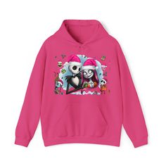 This PoP! Unisex Hooded Sweatshirt is perfect for any fan of 'The Nightmare Before Christmas'! Featuring bright and vivid colors of Jack and Sally, it'll be sure to become your go-to hoodie for the holiday season! Get into the Christmas spirit in style! Ho Ho Ho! Unisex Classic fit Kangaroo pouch pocket 50% cotton and 50% polyester Tear-away label for a scratch-free wearing experience ** CUSTOM ITEM = NON-REFUNDABLE ** Winter Gift Hooded Sweatshirt, Hooded Winter Sweatshirt Gift, Winter Gift Hooded Hoodie, Hooded Winter Hoodie As Gift, Winter Hooded Hoodie As Gift, Bomb Pop, Christmas Pops, Beauty Bundle, Jack And Sally