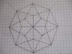 a drawing of an object on a sheet of paper with grids in the background