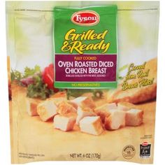 a bag of grilled and ready oven roasted chicken breast