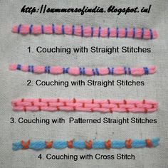 the instructions for how to crochet with straight stitches