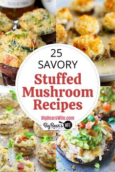 25 savory stuffed mushroom recipes