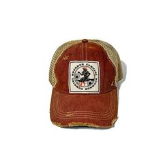 Our Bourbon Cowgirl distressed faded red trucker hat comes in a classic low profile baseball cap style with a retro mesh snap back for a cool look. Proudly claim your membership in the Bourbon Cowgirl Tribe and support this woman-owned small business and all the strong women who have united here in support of one another. Color: Red, heavily distressed with frayed edges Material: cotton/polyester blend, mesh back. Size: one size fits most, with an adjustable snap back strap. Unisex cap. Extremel Red Trucker Hat, Baseball Cap Style, Distressed Hat, Baseball Caps Fashion, Cap Style, Cowgirl Outfits, Snap Back, Snap Backs, Back Strap