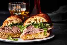 Ham and Cheese, Please! 15 Ham Sandwiches to Make for Any Meal of the Day Sandwich Ideas For Lunch, Easy Sandwich Ideas, Sandwich Italian, Ham Sandwich Recipes, Chicken Club Sandwich, Brunch Sandwich, Chef Bobby Flay, Best Breakfast Sandwich, Grilled Ham And Cheese