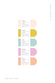 the color palette book is designed to look like it has different colors and shapes on it