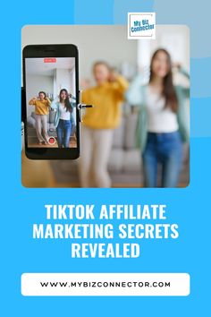 a phone with the text tiktok affiliate marketing secrets revealed