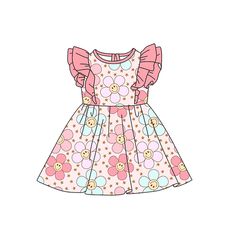 this one is preorder , no moq Hi dear,this is Stacy ,we have many baby girls boutique clothing in stock to sell which has no moq,we are factory .Also can do custom orders .We do wholesale ,we have new styles and RTS everyday updated in our site and group.Fb group：https://www.facebook.com/groups/586525281708735/?ref=share Baby Printables, Girls Floral Dress, Girls Boutique Clothing, Girls Pink Dress, Small Pictures, Flowers Pink, Girls Boutique, Baby Design