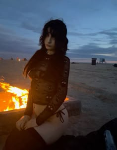 #goth #gothgirl #beach #california Emo Swimwear, Beach Goth Aesthetic, Goth Summer Aesthetic, Goth Aesthetic Outfit