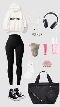 Preppy Fits🧸✨ #outfitinspo #beauty #vibes #essentials #nike #pink #black #aesthetic #preppy #coffee #fitinspo #inspiration #itgirl Pink Black Aesthetic, Preppy Coffee, Preppy Fits, Beauty Vibes, Aesthetic Preppy, 2000s Outfits, Chill Fits, Nike Pink, Preppy Outfits