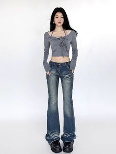 NA4621 ■size(cm) 着丈 ウエスト ヒップ S 104 66 91 M 105 70 95 L 106 74 99 ■material denim Low Waisted Jeans, Flare Denim Jeans, Denim Flares, Low Waisted, Low Waist, Brunei, Bosnia And Herzegovina, Jeans Denim, Ghana