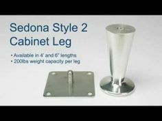 the sedona style 5 cabinet leg is available in 4 and 6 lengths