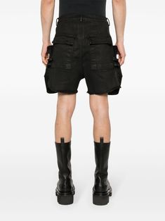 Rick Owens Stefan Cargo Shorts - Farfetch Cargo Shorts Black, Aviator Watch, City Shorts, Reebok Club C, Versace Outfit, Balenciaga Triple S, Summer Beach Wear, Nike Air Max 97, Espadrille Shoes