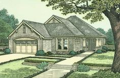 this is an artist's rendering of these house plans