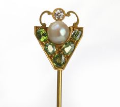 Antique Gold Pearl Period Diamond Stick Pin Genuine Love, Fabulous Jewelry, Stick Pins, Pearl Diamond, Gold Pearl, Sparkle Diamonds, Natural Pearls, Antique Gold, Antique Jewelry