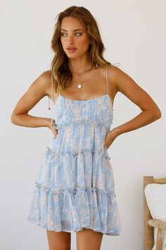 Flowy Floral Dress, Flowy Summer Dresses, Marine Uniform, Flowy Mini Dress, Floral Slip Dress, Mini Sundress, Boho Floral Dress, Grad Dresses, Casual Summer Dresses