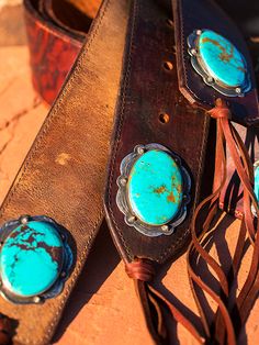 Ultimate concho tie belts. Never worry about finding that perfect dress belt again! Simple design on beautiful vintage leather. Our Ultimate choice for evening or a day shopping at the NFR! So amazing in fit finish and feel. Long deerskin tassels are strong yet flowy. Our Kingman conchos are huge and set in solid sterling. Native Made. Reclaimed Ranch leather is lined and ready to wear with ANYTHING! These can take a few weeks to make, please contact if you are in a rush. Artisan Adjustable Concho Belts, Artisan Concho Belts With Adjustable Fit, Artisan Belts With Concho And Adjustable Fit, Artisan Adjustable Belts With Concho, Bohemian Leather Adjustable Belt Buckles, Leather Concho Belts For Festivals, Rustic Adjustable Belt With Concho Detail, Rustic Adjustable Concho Belt, Elegant Leather Concho Belt