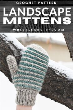 These crochet mittens are perfect for the fall and winter months. With their fun ridged texture and striped pattern, they are sure to be a favorite. Mix and match colors to fit your personal preference. Jump on the blog now to get the pattern and make a pair for yourself or for your kiddos! Crochet Arm Warmers, Match Colors, Crochet Mittens, Mitten Gloves, Fall And Winter, Arm Warmers, The Fall, Crochet Pattern, Crochet Patterns