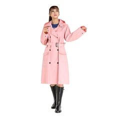 Women Outdoor Hiking Travel Girls Portable Hooded Raincoat Windbreaker w/ Belt T | eBay Pink Windproof Winter Windbreaker, Waterproof Long Sleeve Outerwear For Fall, Long Sleeve Waterproof Outerwear For Fall, Long Sleeve Waterproof Windbreaker For Fall, Long Sleeve Waterproof Raincoat, Pink Waterproof Raincoat For Fall, Waterproof Long Sleeve Raincoat With Pockets, Trendy Hooded Outerwear For Rainy Weather, Waterproof Long Raincoat For Spring