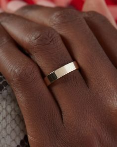 The Classique Cigar Band- 4mm | Luv Aj Natural Diamond Ring, Moissanite Wedding Bands