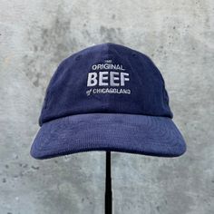 The Original Beef of Chicagoland Embroidered Hat. 100% cotton corduroy Soft, unstructured crown with a cotton twill sweatband and taping. Adjustable buckle. This product is made especially for you as soon as you place an order, which is why it takes us a bit longer to deliver it to you. Making products on demand instead of in bulk helps reduce overproduction, so thank you for making thoughtful purchasing decisions! Corduroy Hat With Embroidered Logo And Curved Brim, Embroidered Logo Corduroy Hat For Streetwear, Corduroy Hat With Embroidered Logo For Streetwear, Streetwear Corduroy Hat With Embroidered Logo, Corduroy Hat With Curved Brim For Streetwear, Adjustable Corduroy Hat With Embroidered Logo, Corduroy Baseball Cap For Streetwear, Adjustable Corduroy Six-panel Hat, Adjustable Six-panel Corduroy Hat